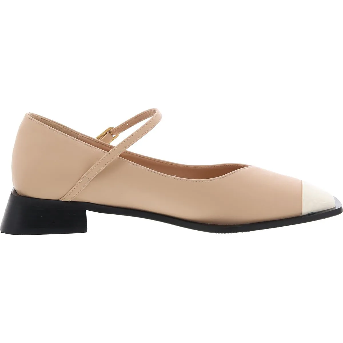 Penelope Womens Buckle Faux Leather Mary Janes