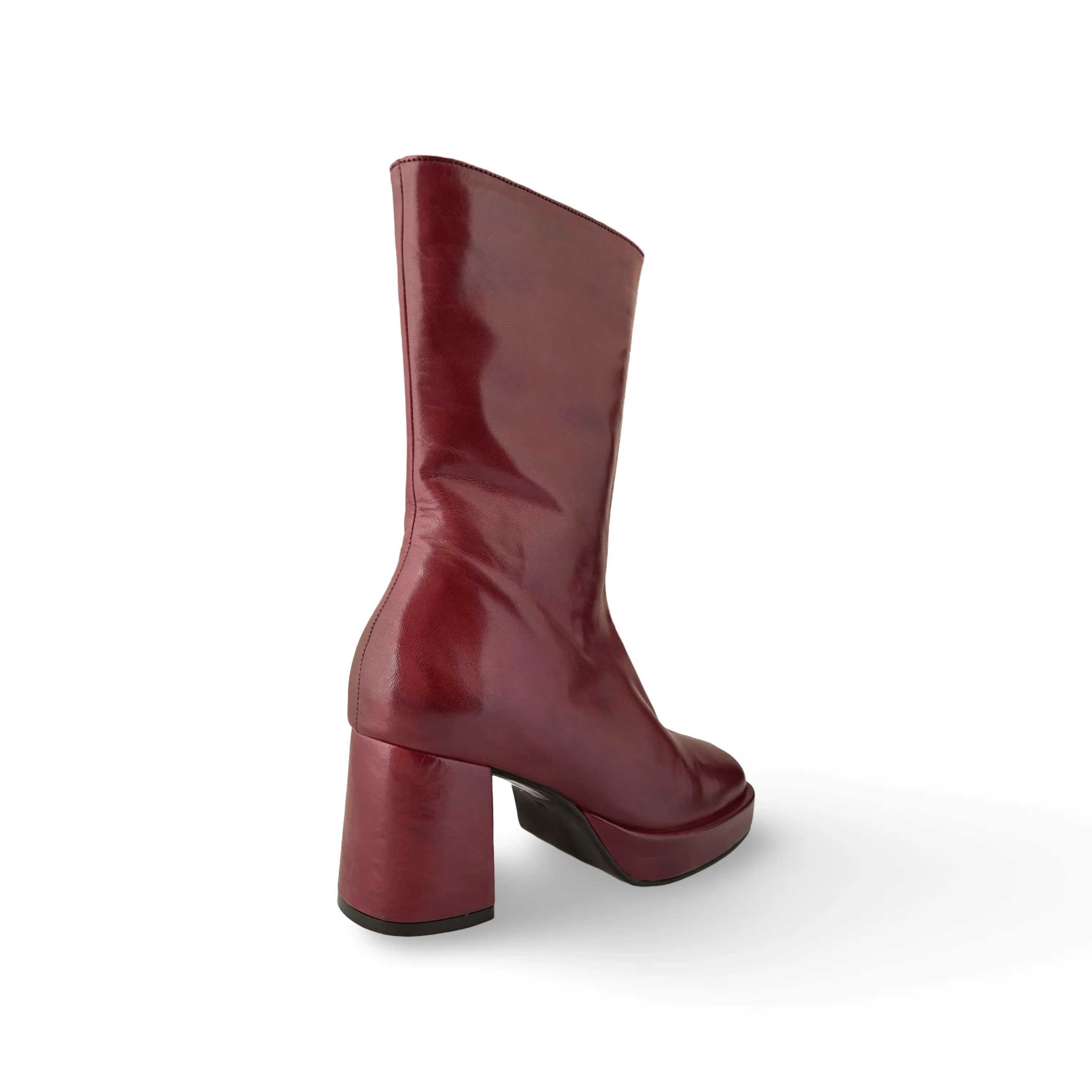 Penner Bordeaux Block Heel Boot