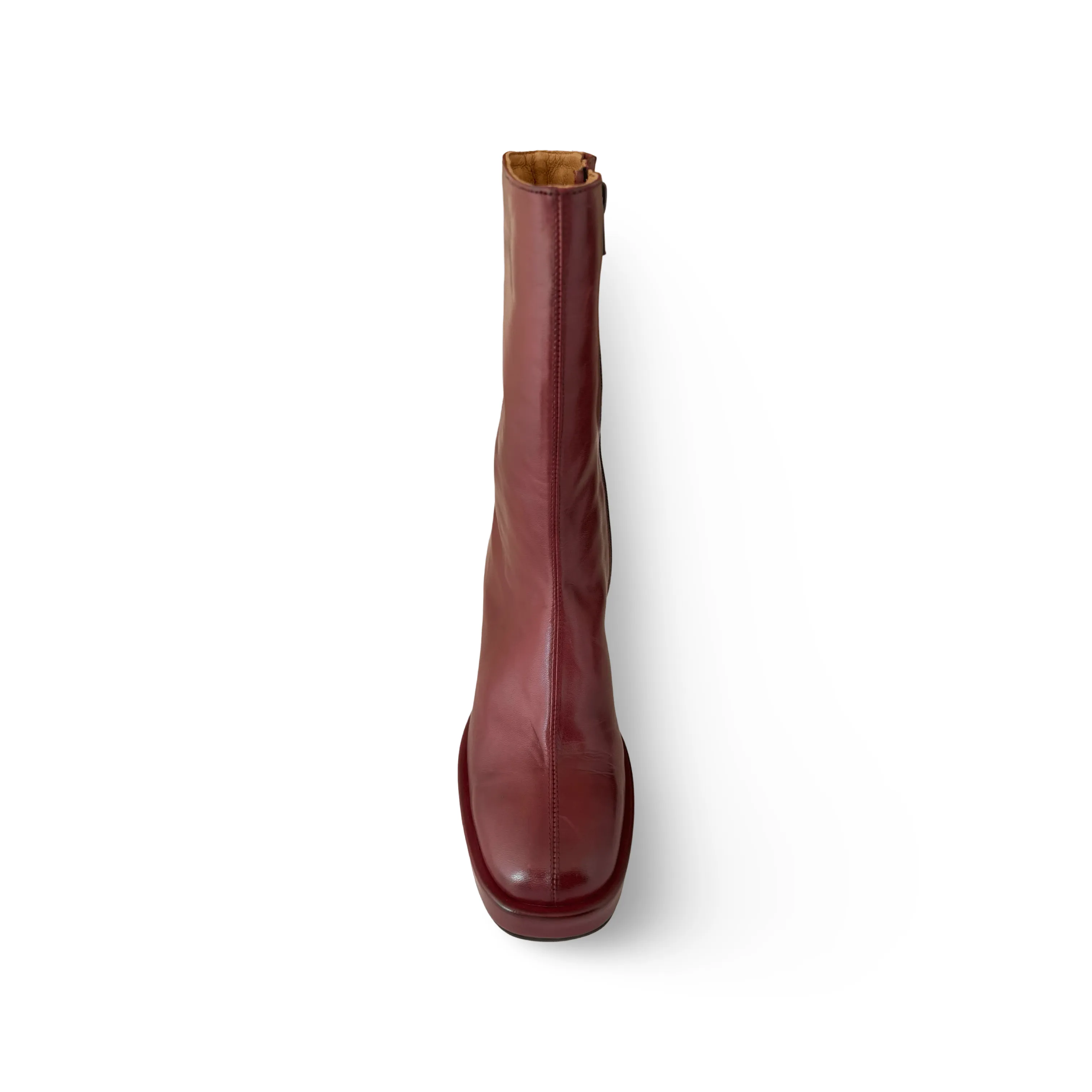 Penner Bordeaux Block Heel Boot