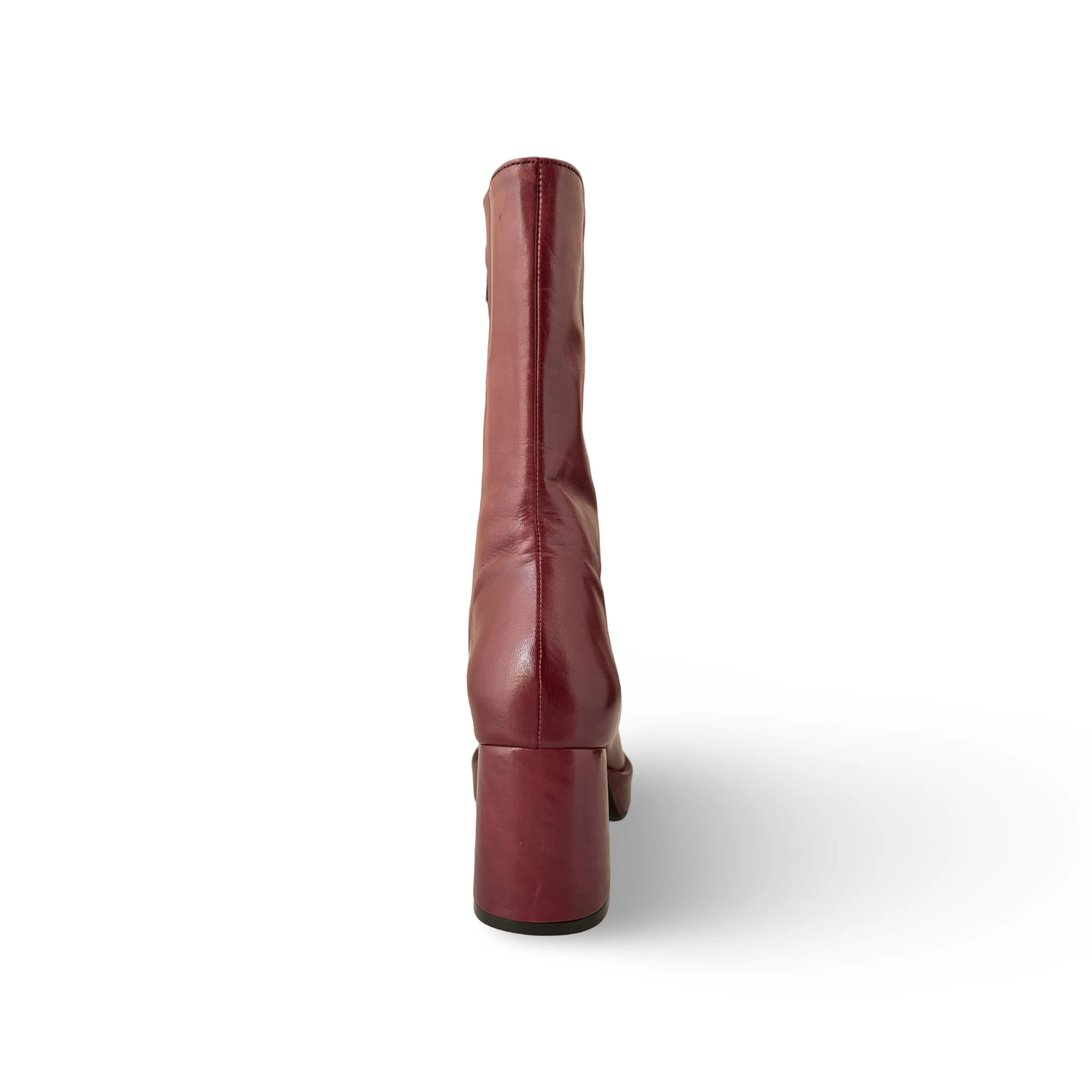 Penner Bordeaux Block Heel Boot