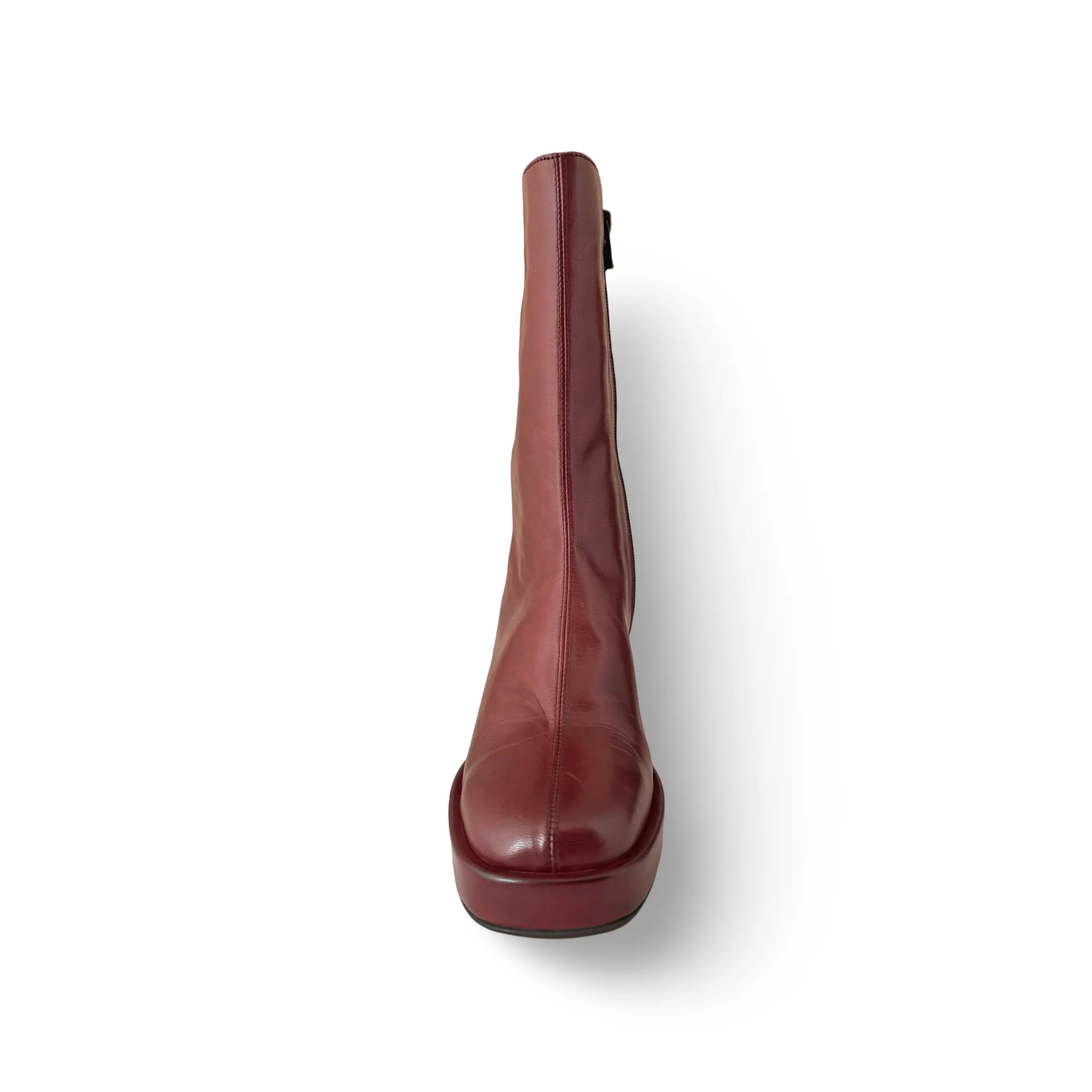 Penner Bordeaux Block Heel Boot