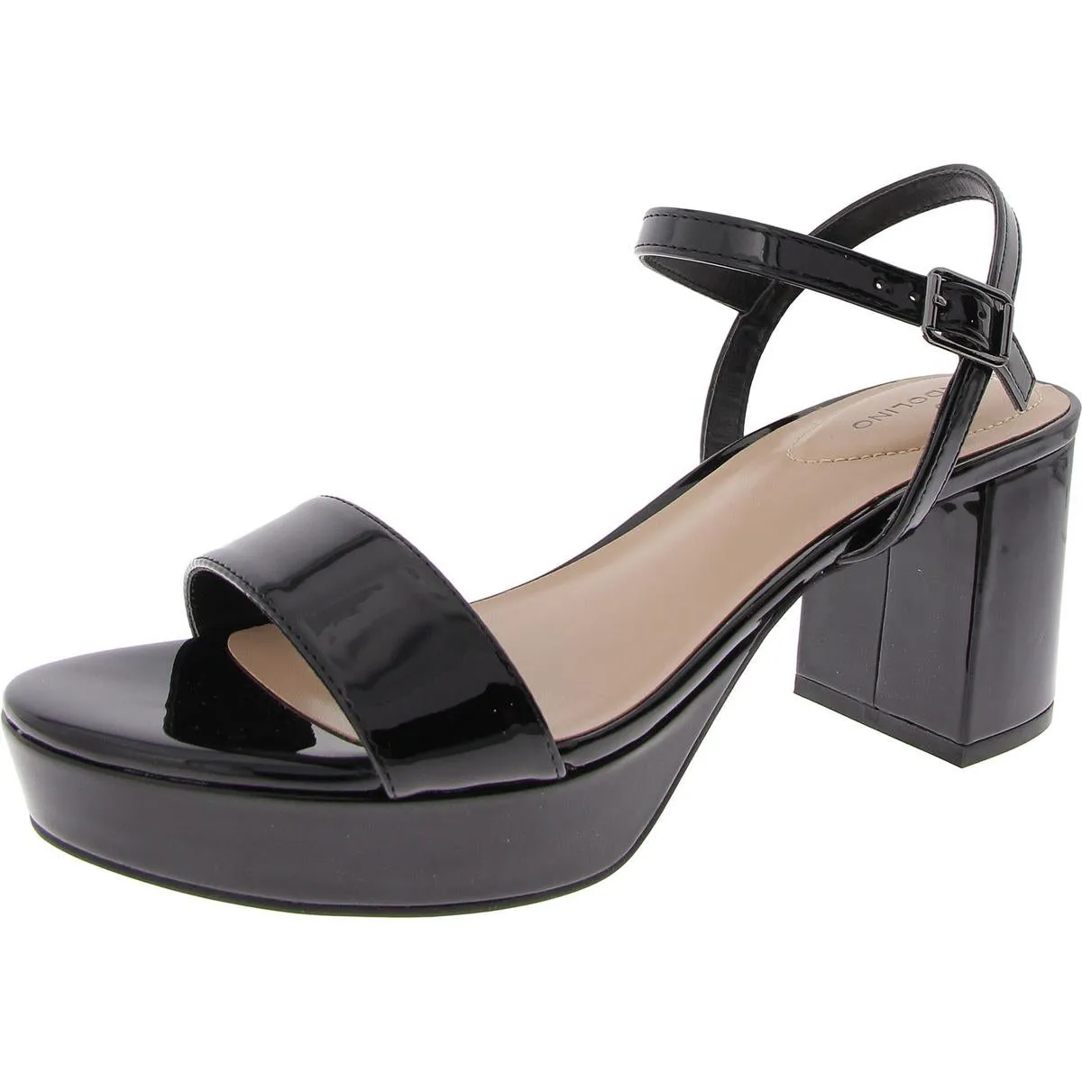 Pennie 3 Womens Padded Insole Faux Leather Platform Heels