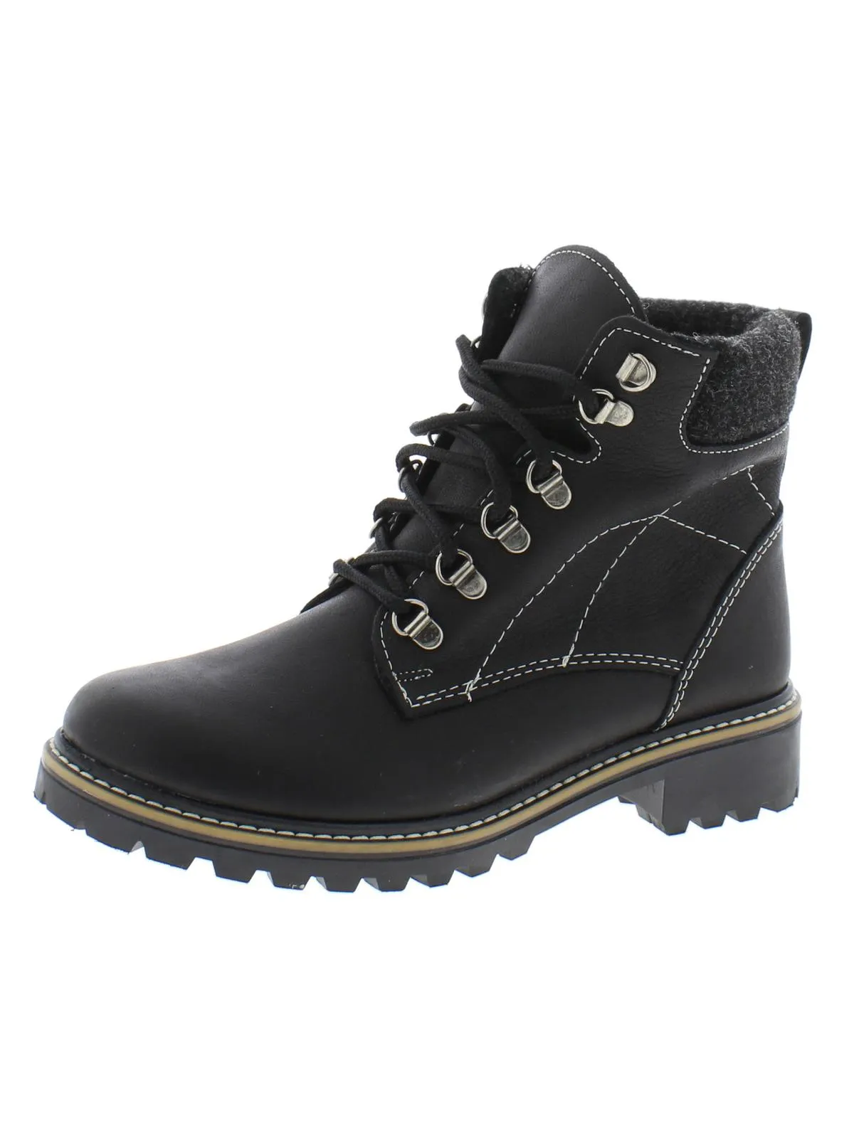 Penny Womens Leather Fleece Lined Casual Boots
