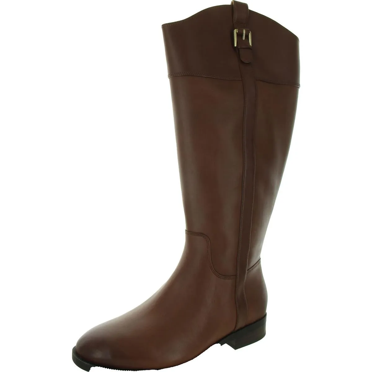 Phillipa WC Womens Leather Wide Calf Knee-High Boots