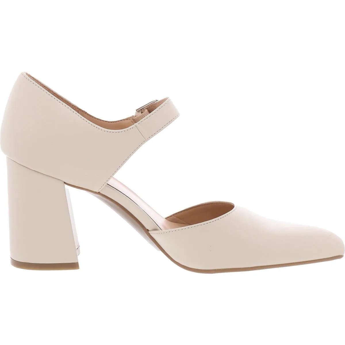 Pixie Womens Faux Leather Pointed Toe D'Orsay Heels