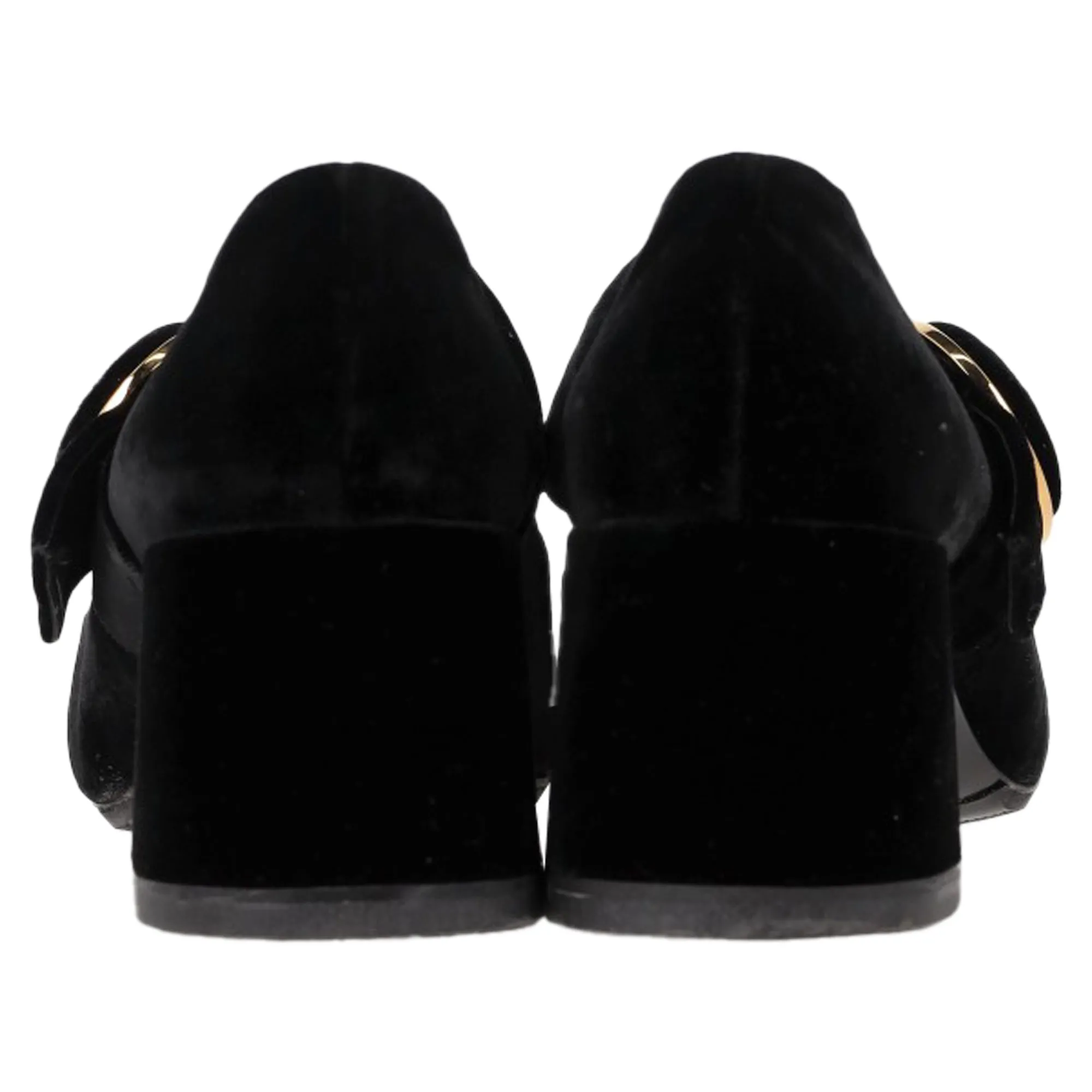 Prada Mary Jane Pumps in Black Velvet