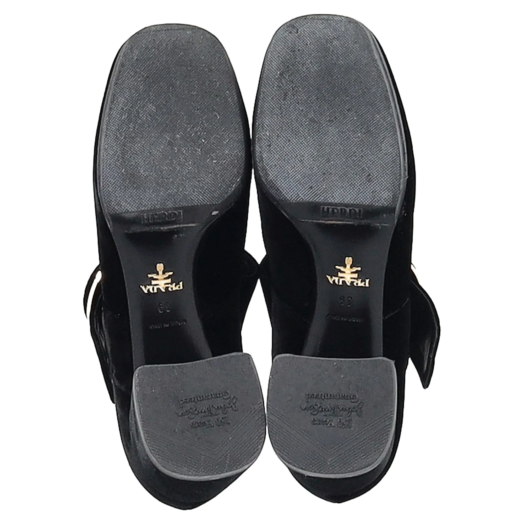 Prada Mary Jane Pumps in Black Velvet