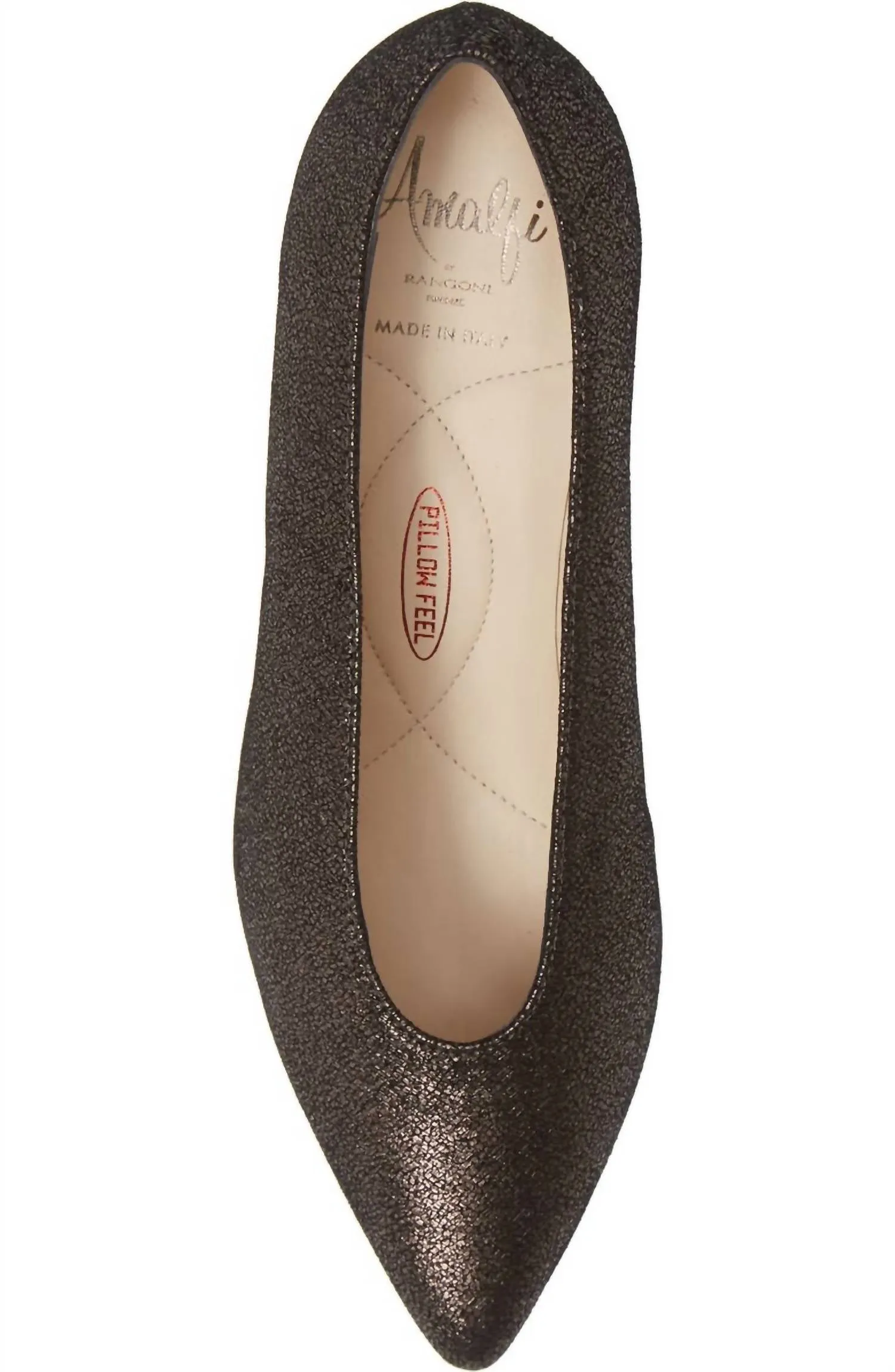 Prezioso Text/crack Pumps - Medium Width In Graphite