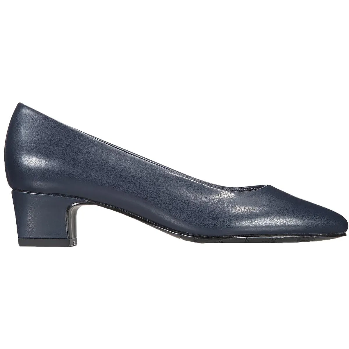 Prim Womens Faux Leather Slip On Dress Heels