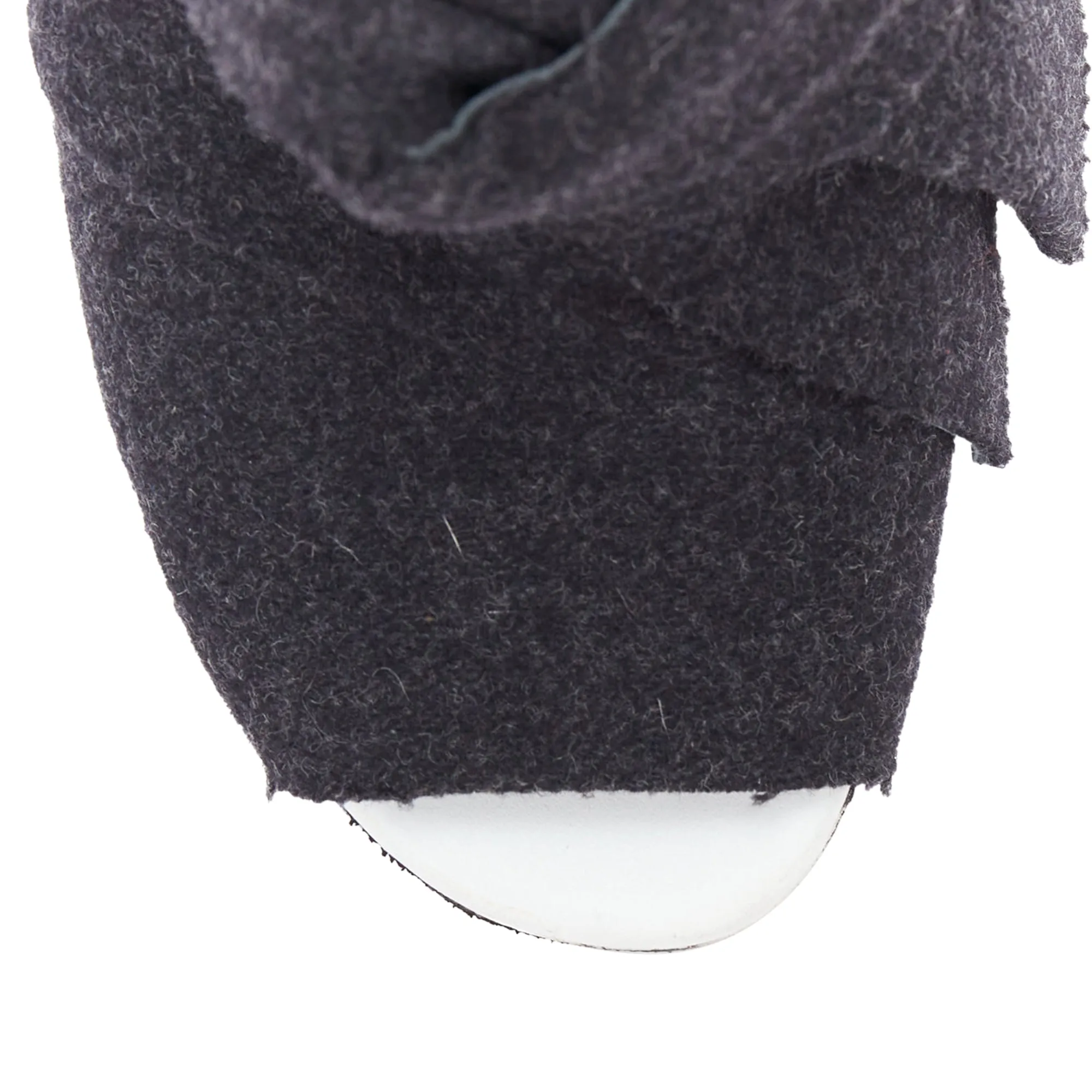 Proenza Schouler wool felt bow metallic heel mules