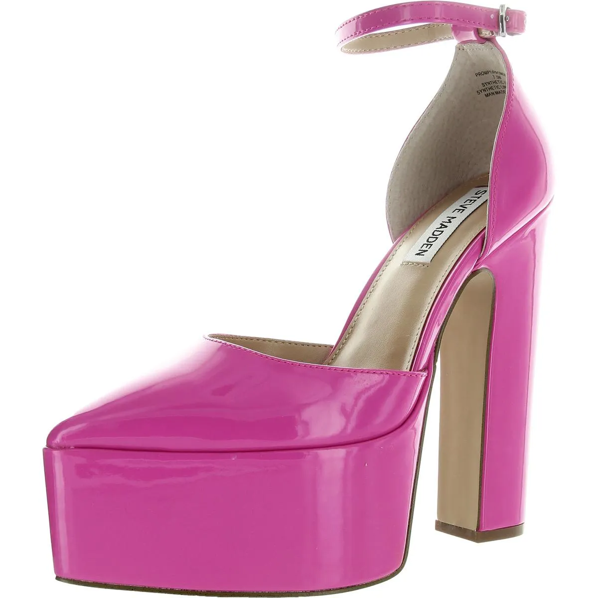Prompt Womens Patent Platform Heels