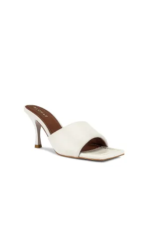 Puffy Mule Sandal In White