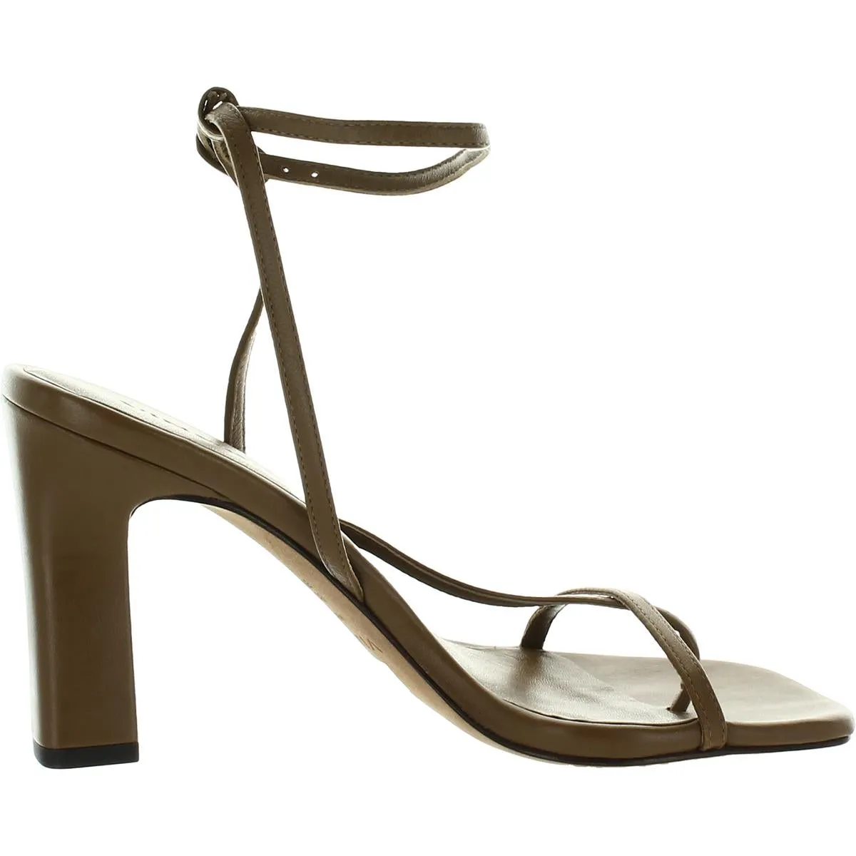 QIANA Womens Ankle Strap Open Toe Pumps
