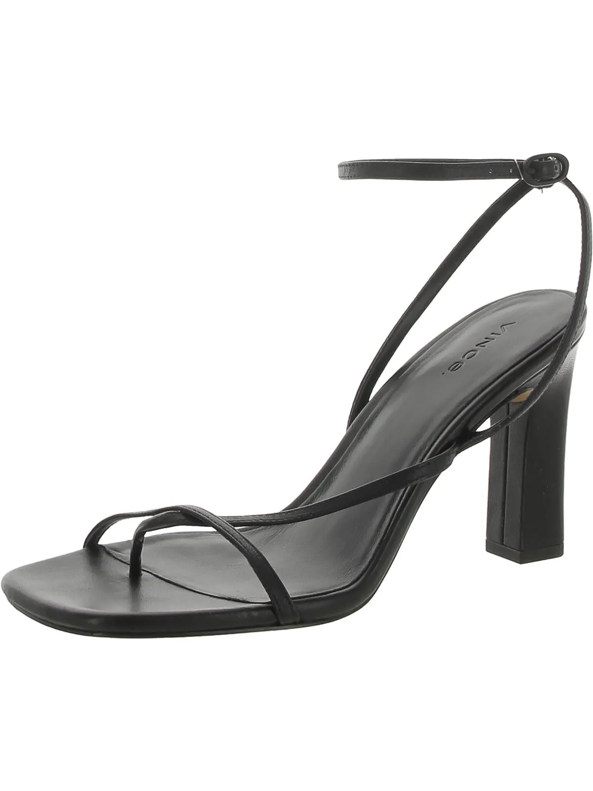 QIANA Womens Ankle Strap Open Toe Pumps