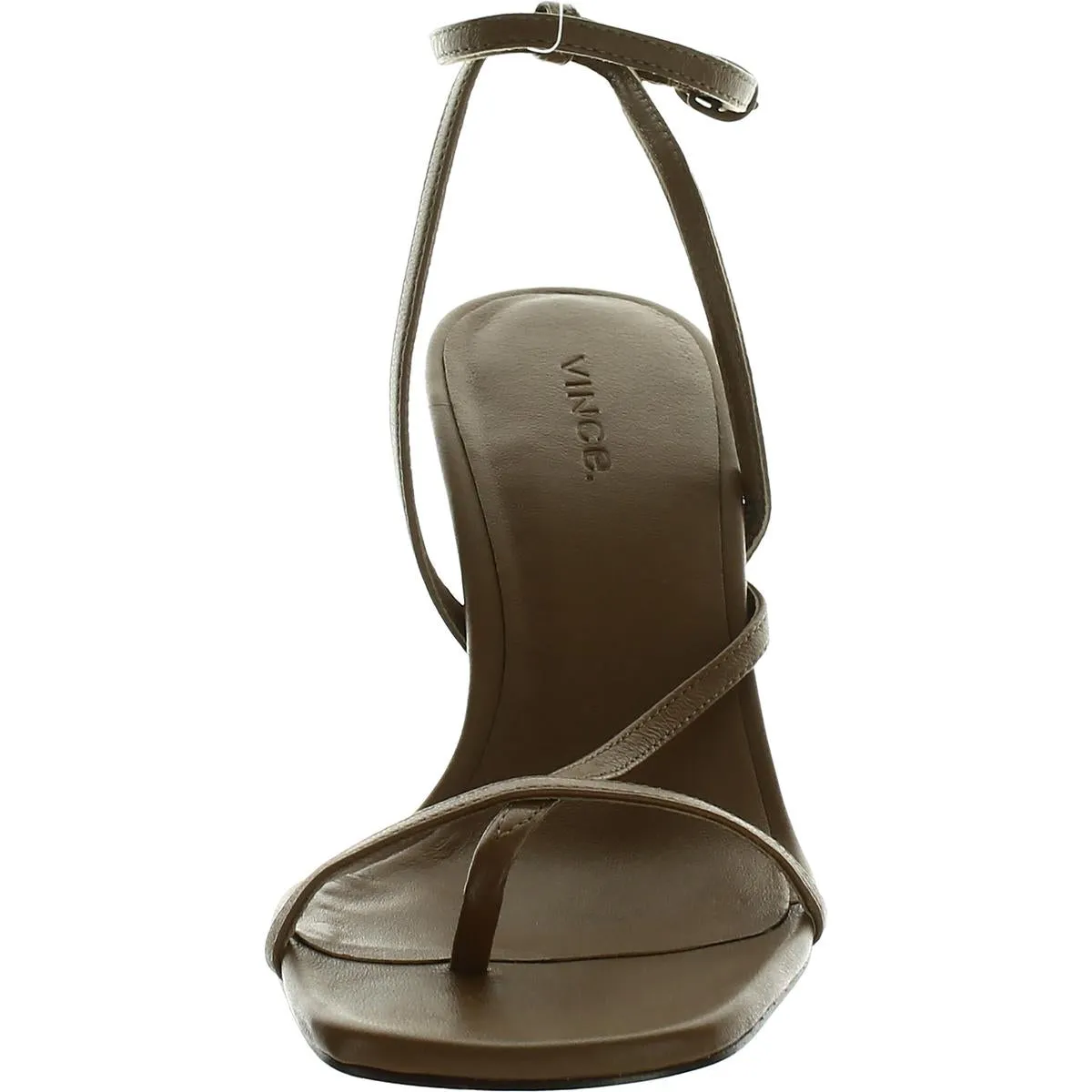 QIANA Womens Ankle Strap Open Toe Pumps