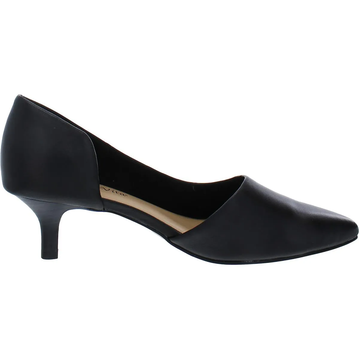 Quilla Womens Leather Pumps D'Orsay Heels