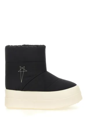 Quilted Black Padded Boots