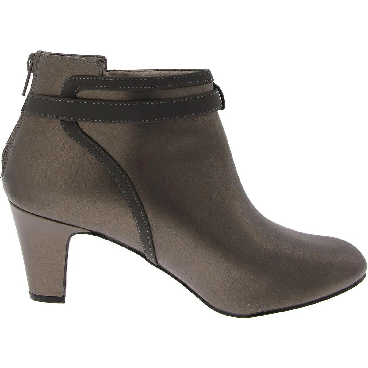 Rai Bootie Womens Slip On Zip Up Booties