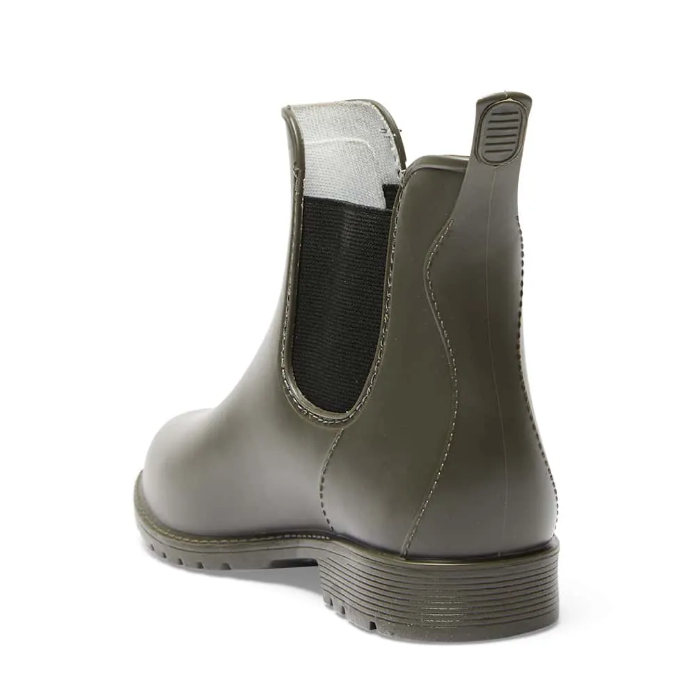Rainy Boot in Khaki Smooth