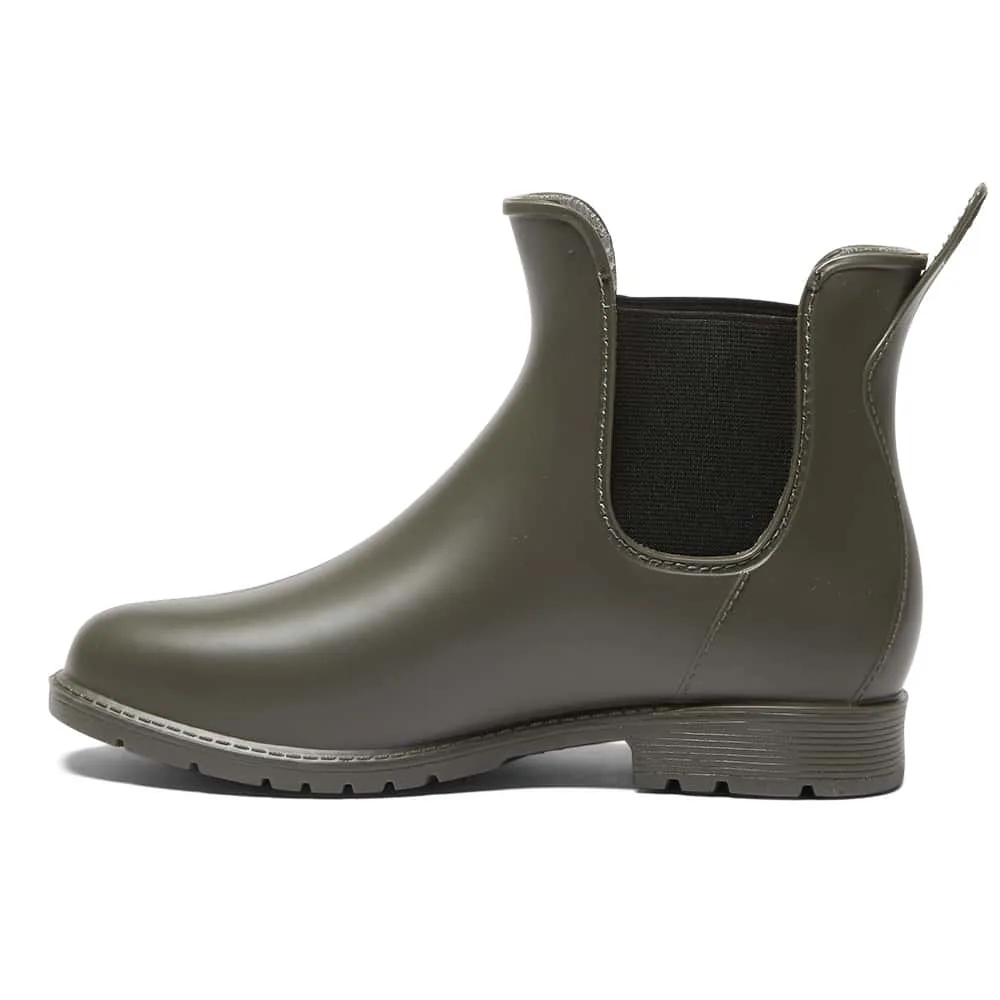 Rainy Boot in Khaki Smooth