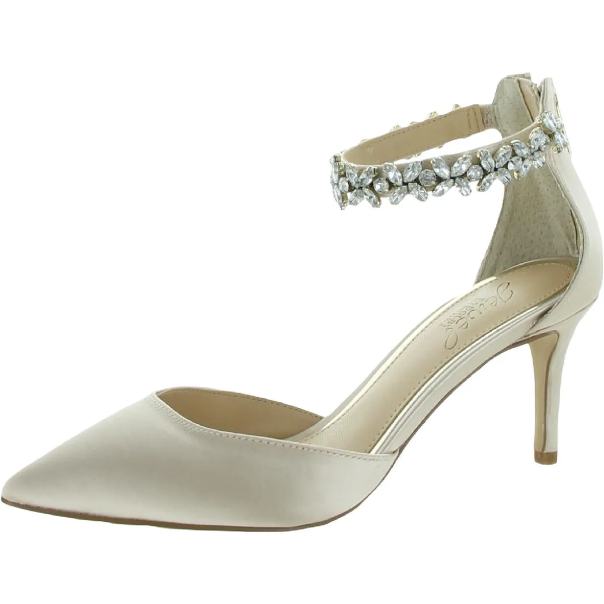 Raleigh Womens Satin Embellished Pumps