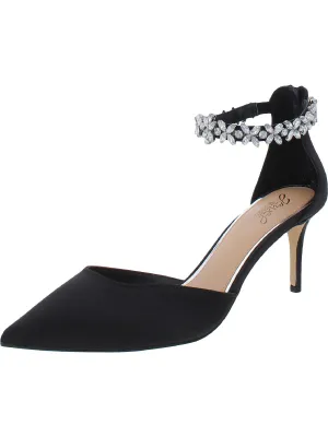 Raleigh Womens Satin Embellished Pumps