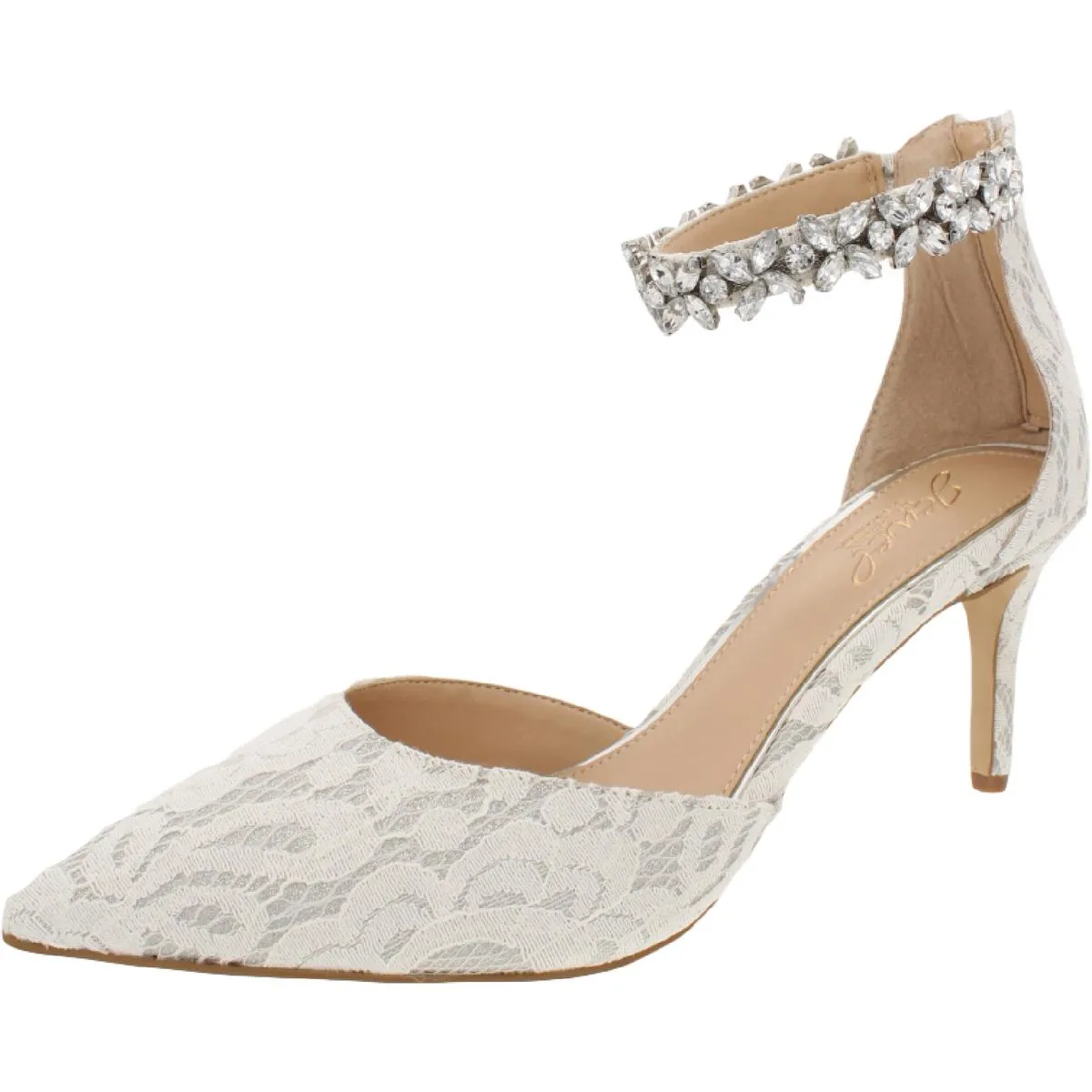 Raleigh Womens Satin Embellished Pumps