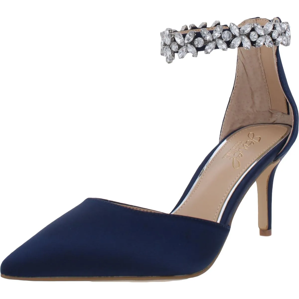 Raleigh Womens Satin Embellished Pumps