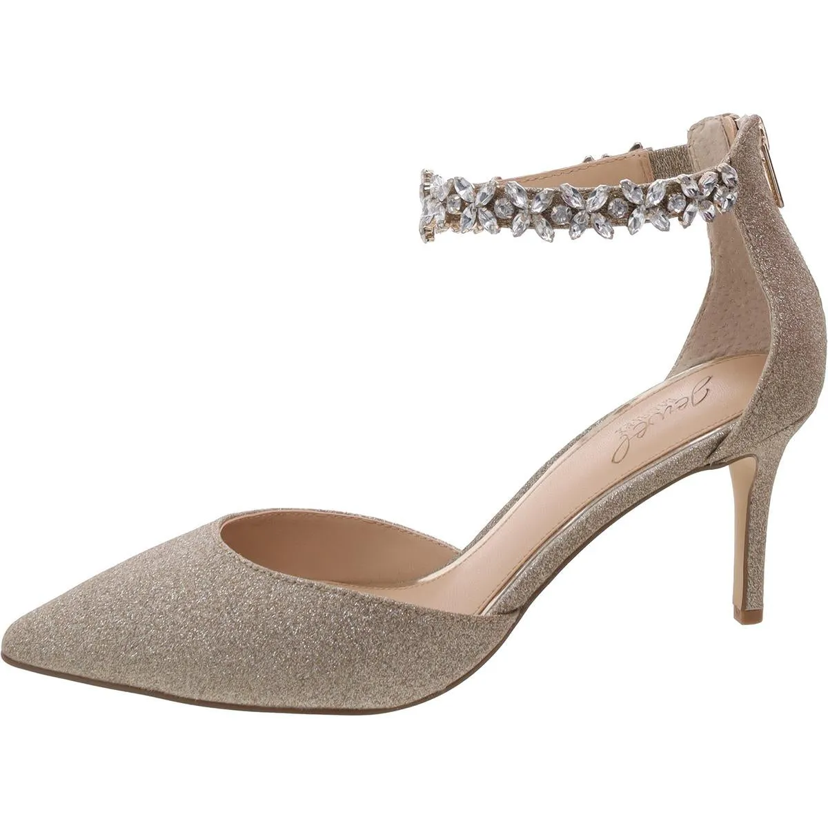 Raleigh Womens Satin Embellished Pumps