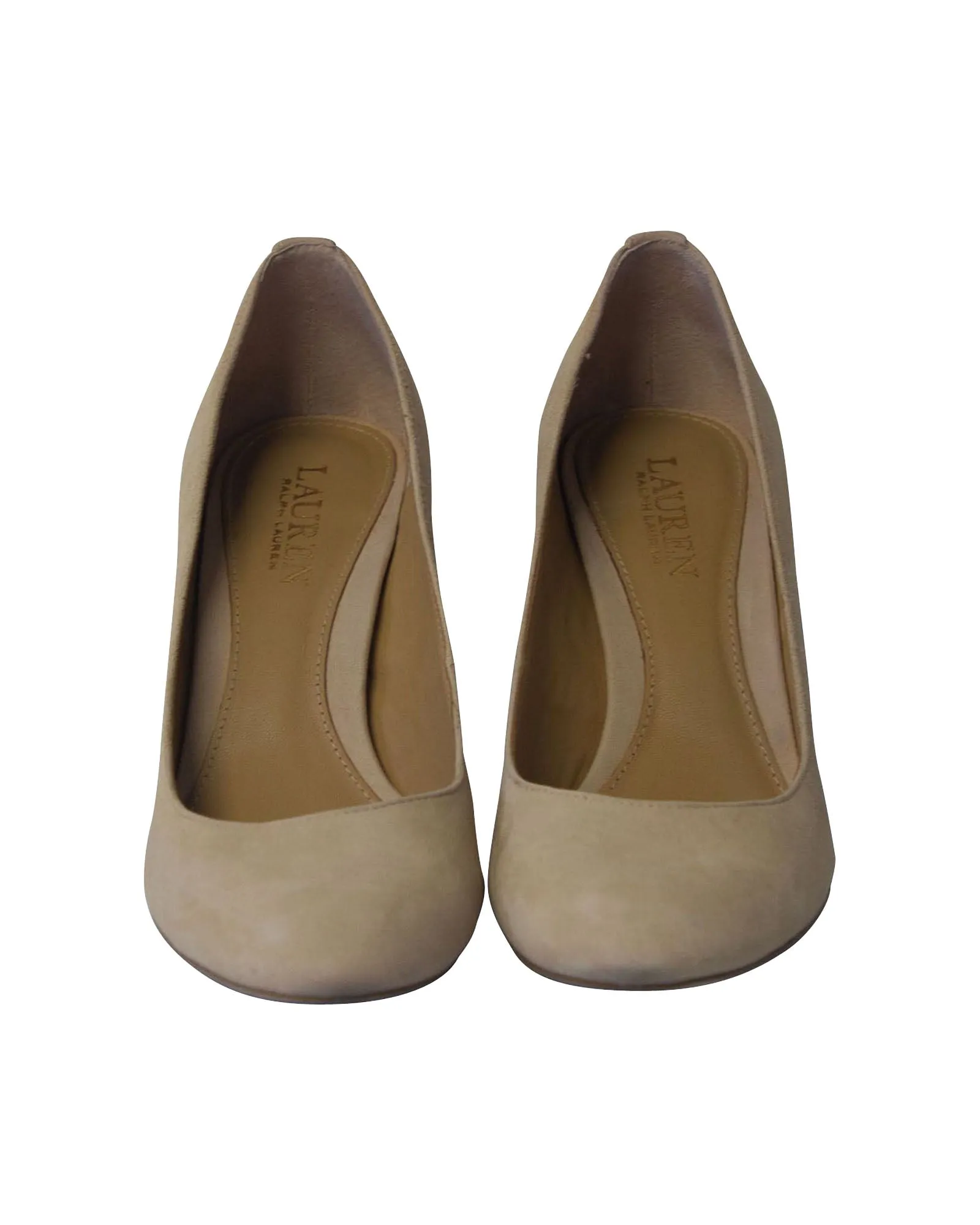 Ralph Lauren Maddie Pumps in Cream Suede