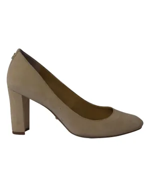 Ralph Lauren Maddie Pumps in Cream Suede