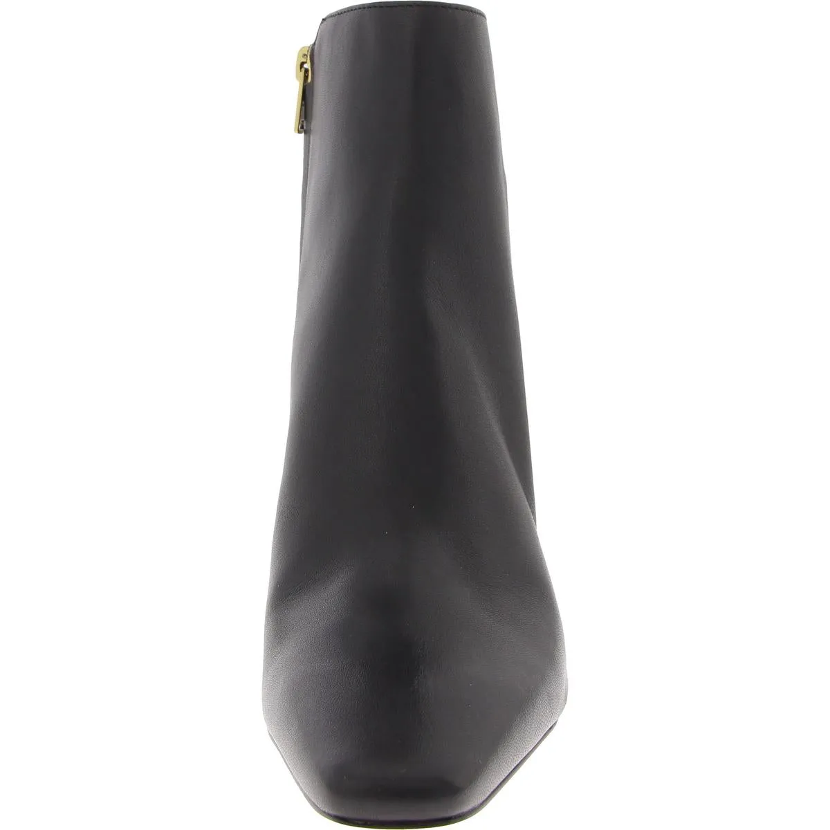 Rebecca Womens Leather Kitten Heel Booties