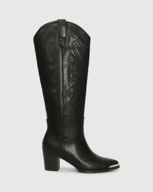 Rebelle Knee High Western Boot