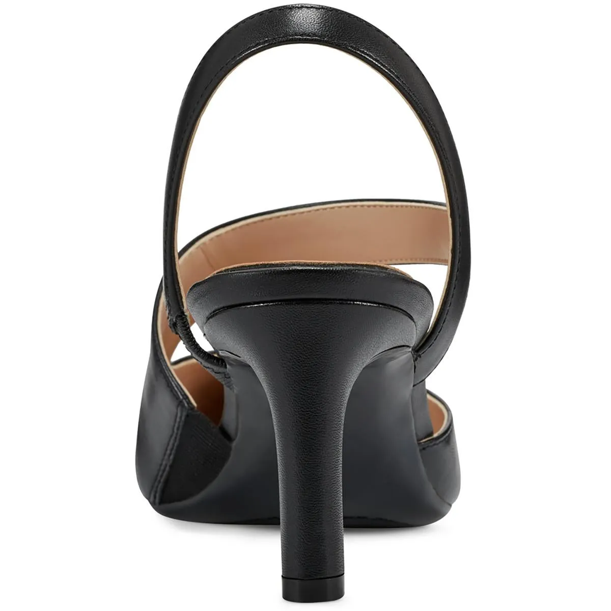 Recruit Womens Leather Slip On Slingback Heels