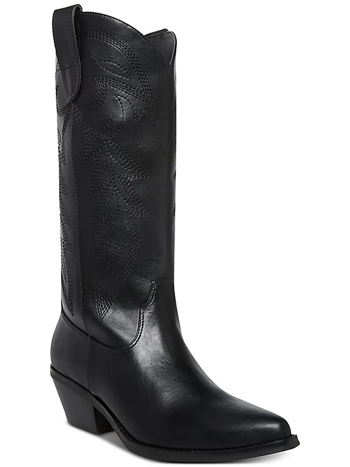 Redford Womens Faux Leather Knee-High Cowboy, Western Boots