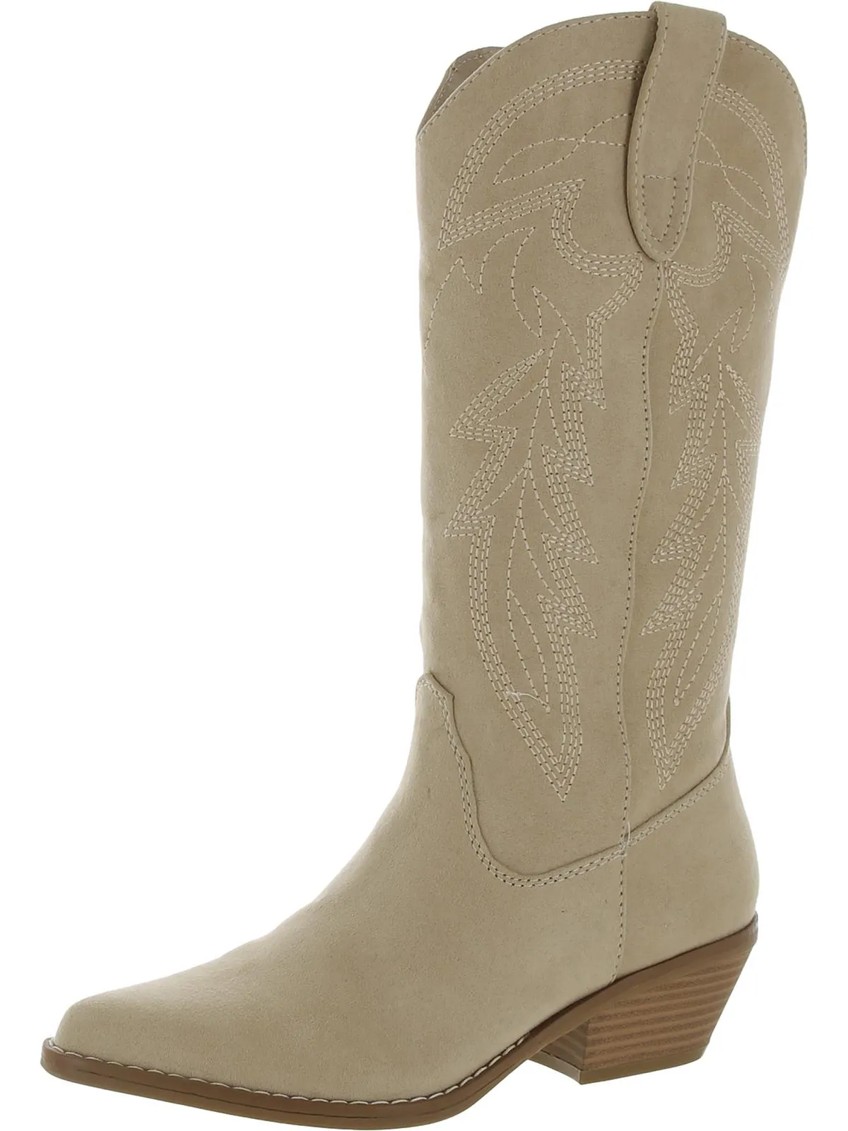 Redford Womens Faux Leather Knee-High Cowboy, Western Boots
