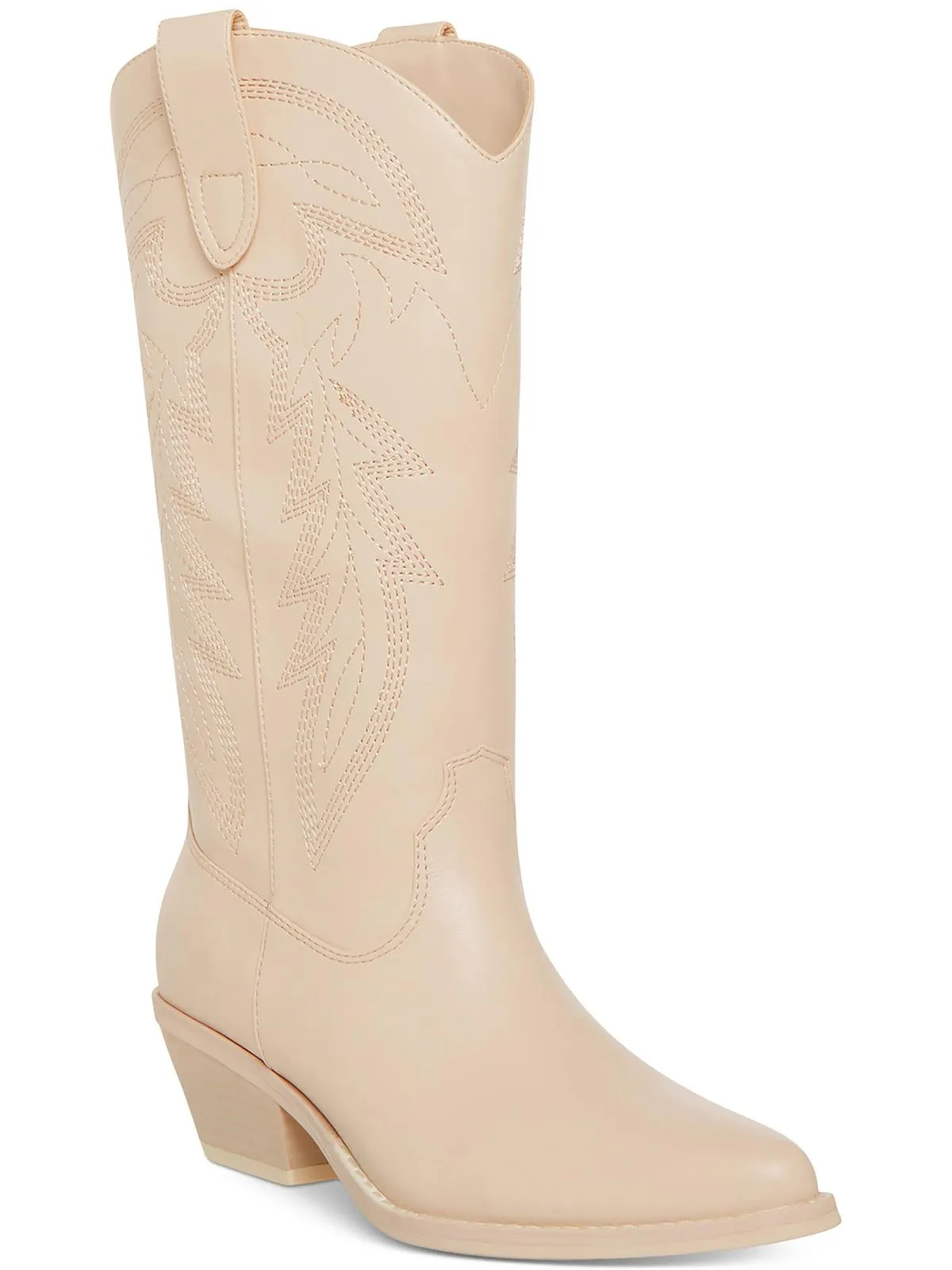 Redford Womens Faux Leather Knee-High Cowboy, Western Boots