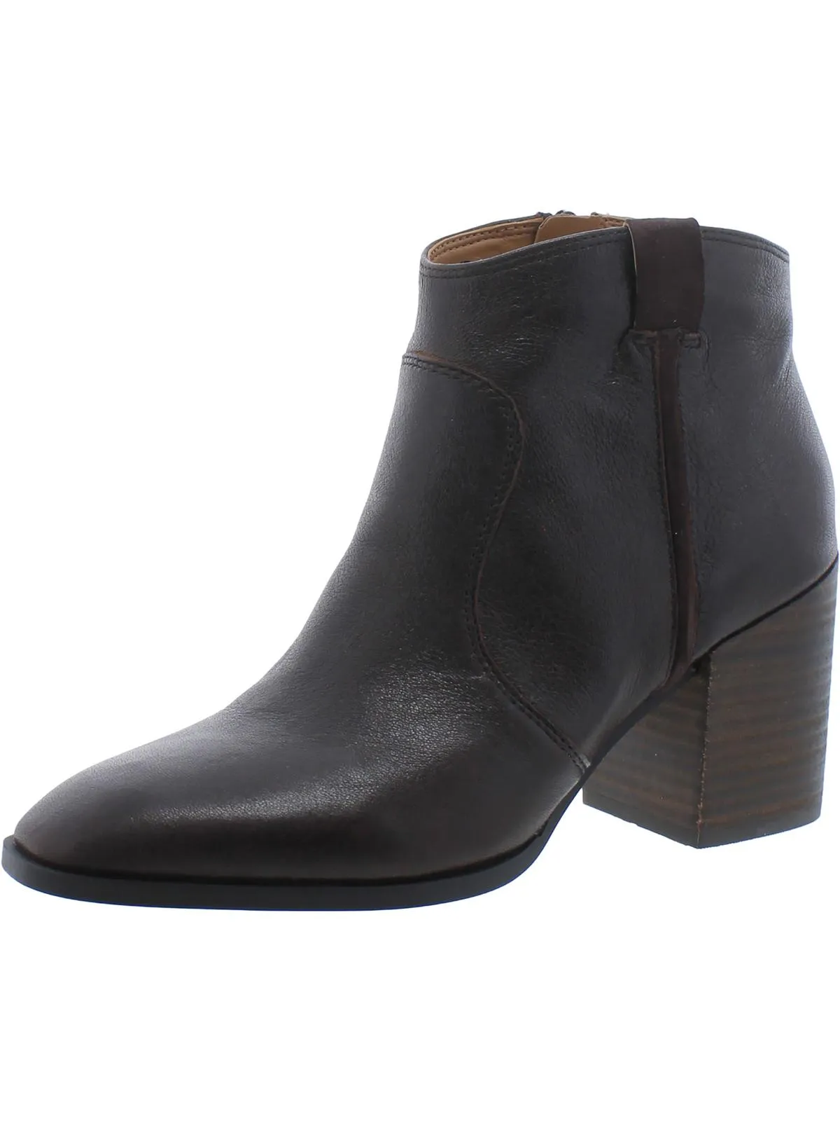 Regan Womens Leather Heels Ankle Boots