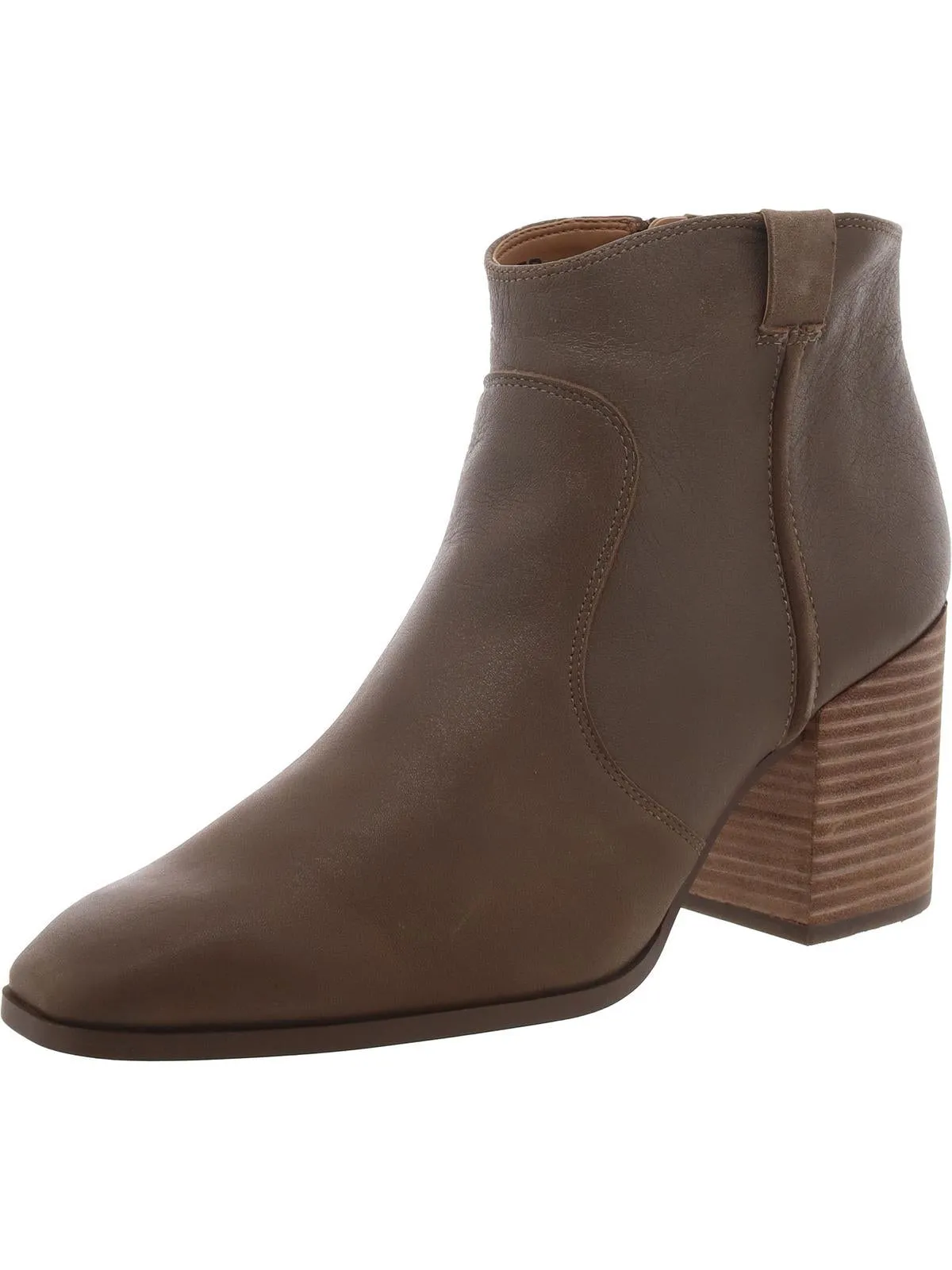 Regan Womens Leather Heels Ankle Boots