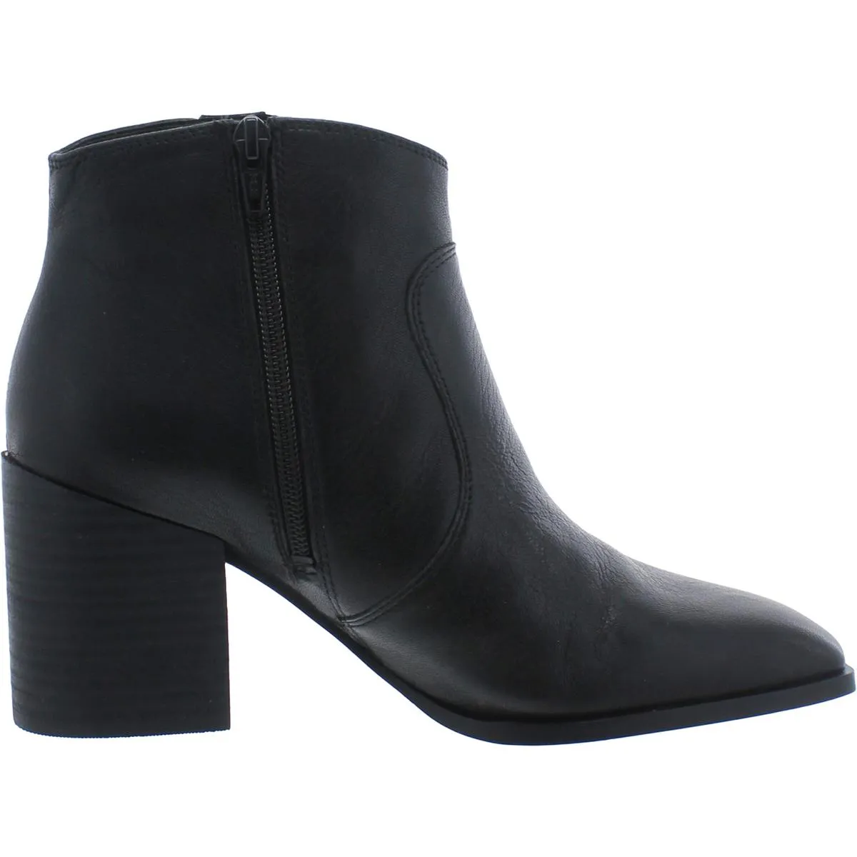 Regan Womens Leather Heels Ankle Boots