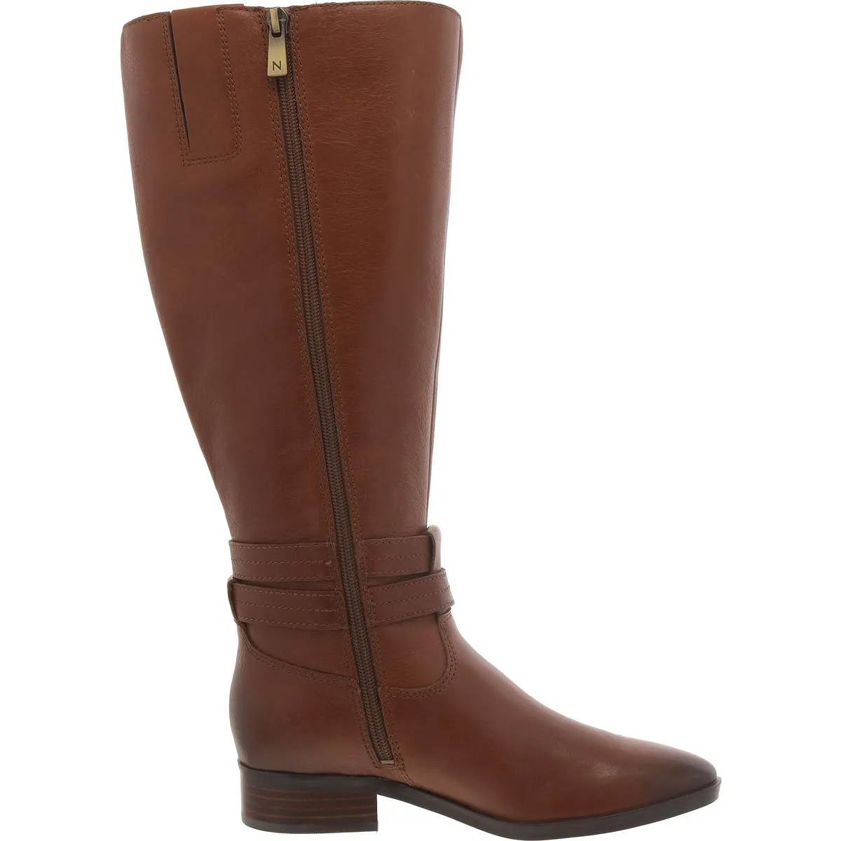 REID Womens Wide Calf Leather Knee-High Boots