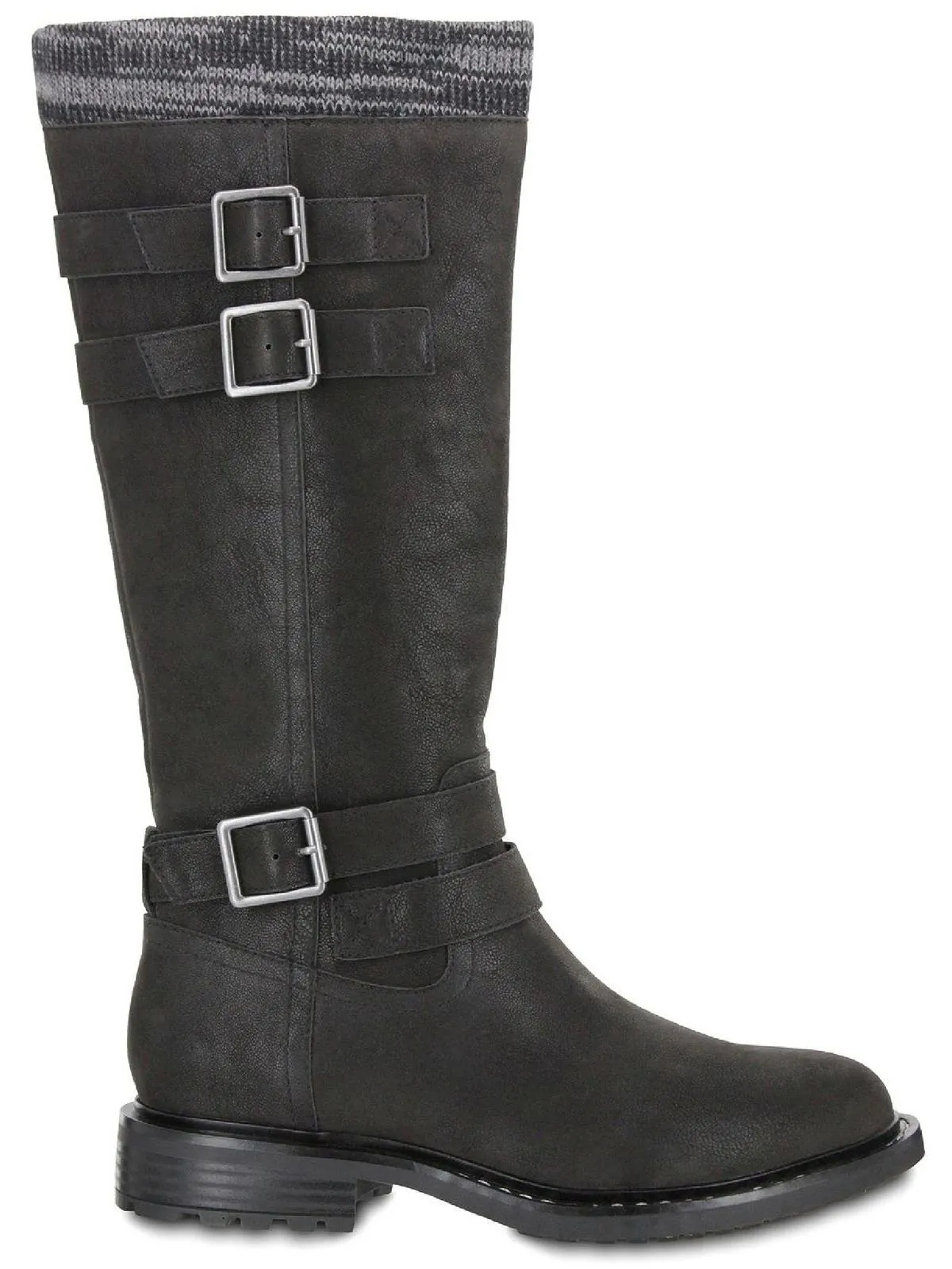 Rexi Womens Faux Suede Padded Insole Knee-High Boots