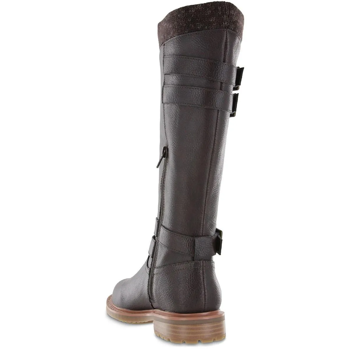 Rexi Womens Faux Suede Padded Insole Knee-High Boots