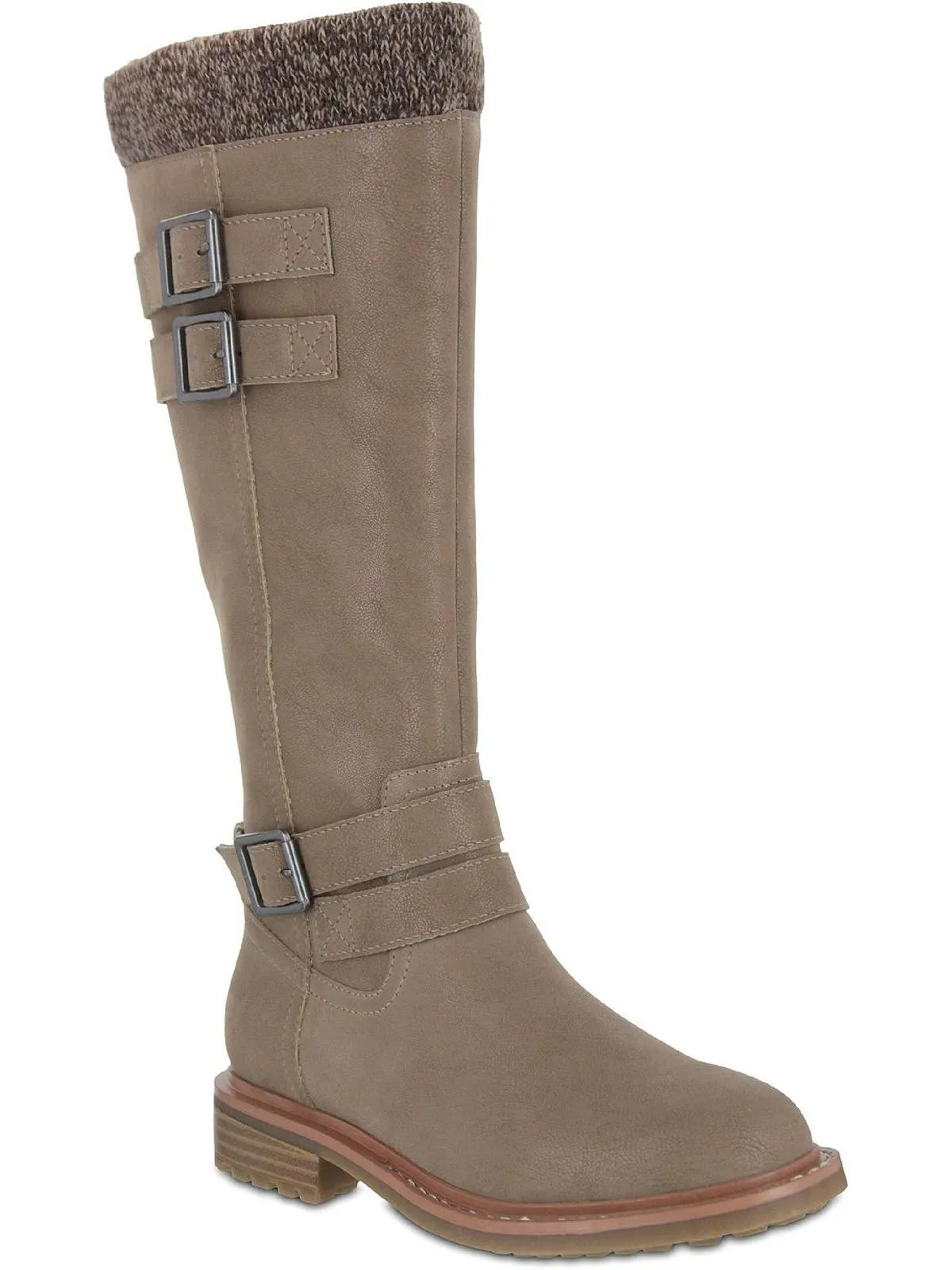 Rexi Womens Faux Suede Padded Insole Knee-High Boots