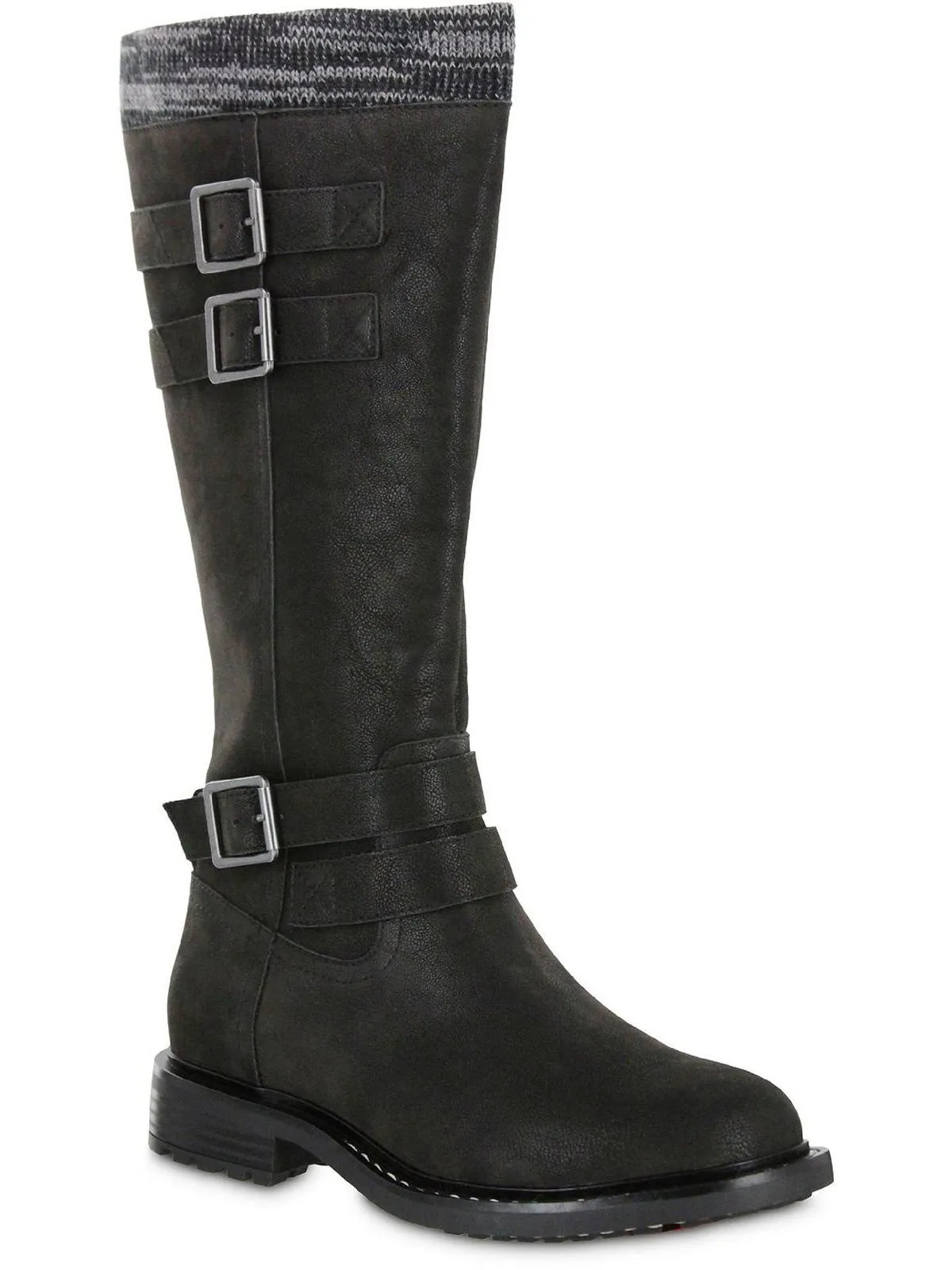 Rexi Womens Faux Suede Padded Insole Knee-High Boots
