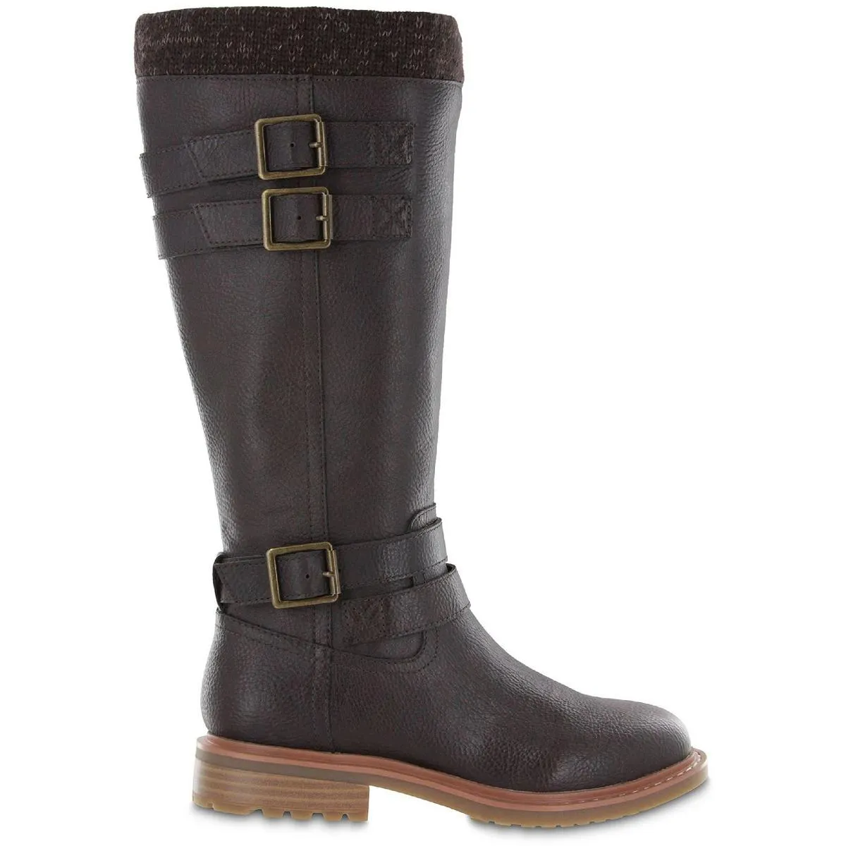 Rexi Womens Faux Suede Padded Insole Knee-High Boots