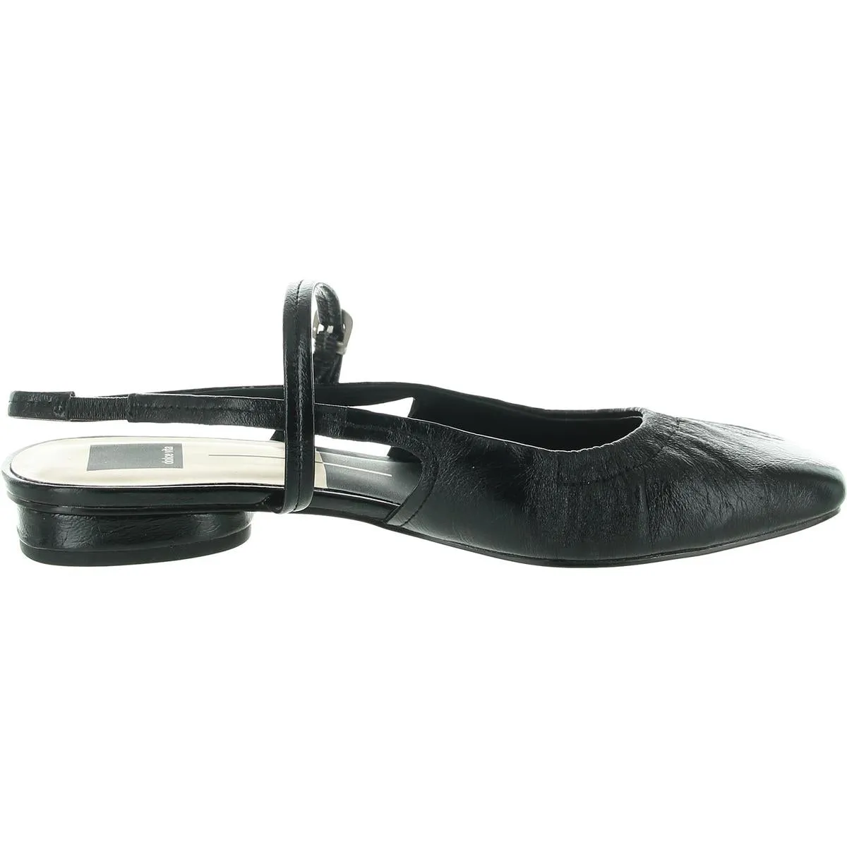 Rianne Womens Crackle Leather Slingback Heels