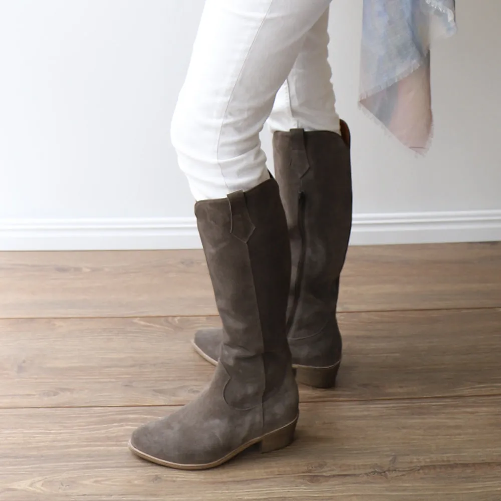 RIPLEY Dark Taupe Suede