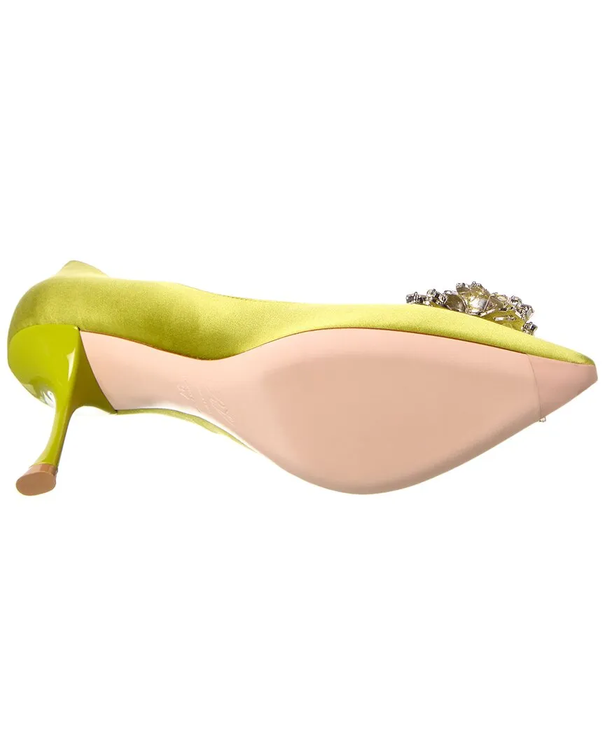 Roger Vivier Bouquet Strass Satin Pump