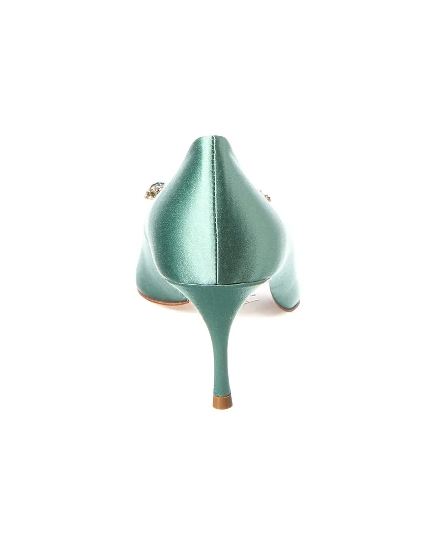 Roger Vivier Embellished Satin Pump